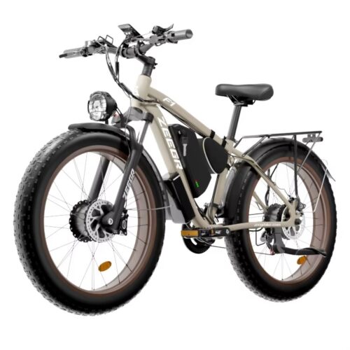 Electric Bike for Adults,26″ Fat tire with 2000W Dual Motor Ebike 48V 22.4AH Battery 35MPH Dirt E-Bike 7-Speed with Dual Hydraulic Disc Brake