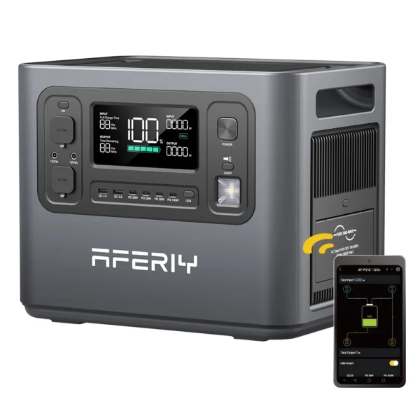 Aferiy P210 2400W Portable LiFePO4 Outdoor Power Station Generator